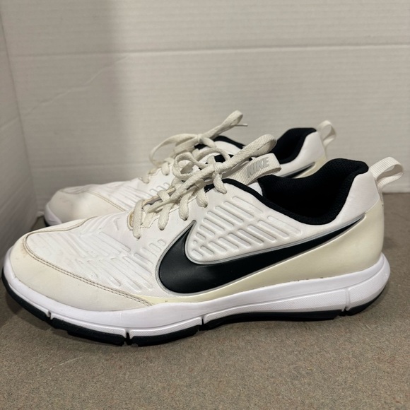 Nike Golf Explorer 2 Men Spikeless White Black Lace-up Golf Shoes 8.5 main image 4